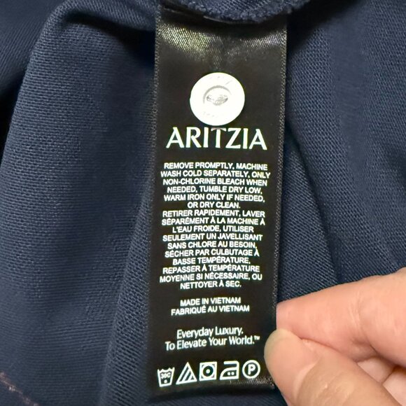NWT Aritzia TNA Mighty Cotton™ Lomu Polo Longsleeve - Picture 9 of 10
